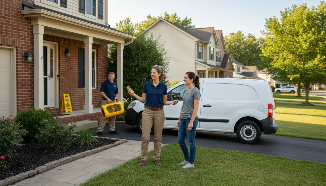 Water restoration image for Water Damage & Restoration Services in Danciger, TX